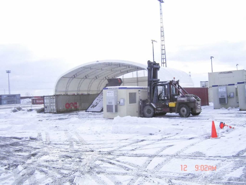 fabric building, fabric structure, dome building, xl shelter, Ontario buildings, container building, sea containers, shipping container, cover all, outfront portable solutions