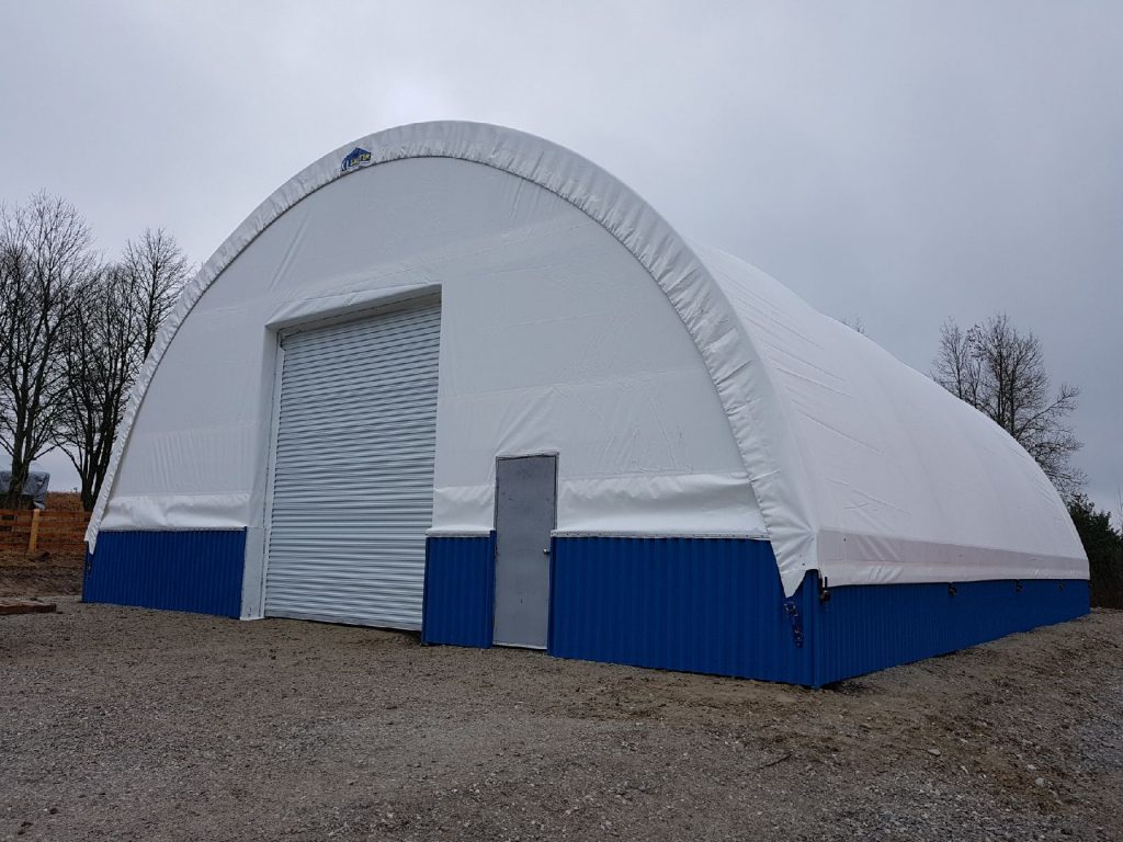 fabric building, fabric structure, dome building, xl shelter, sand and salt storage, Ontario buildings,