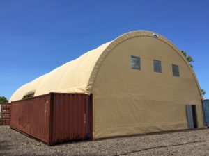 Container Based Fabric Structure in Hawaii